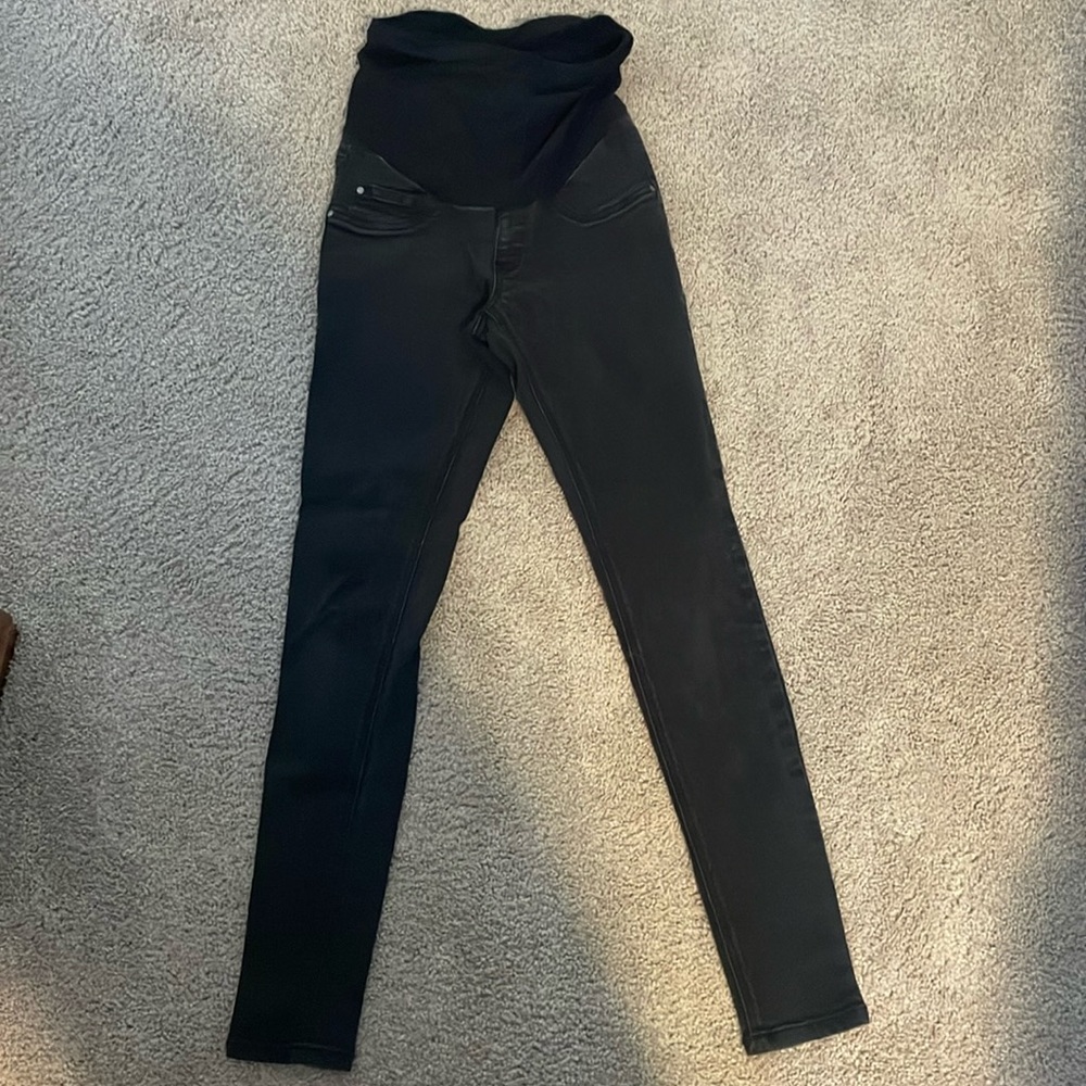 Women's black maternity jeans brand indigo blue xs
